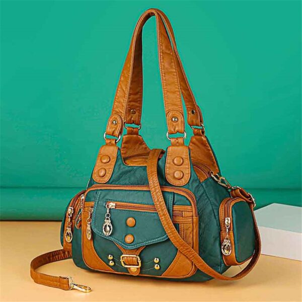 Vintage High Quality Leather Luxury Handbags Women Bags Designer Ladies Hand Bags for Women 2022 Sac 1