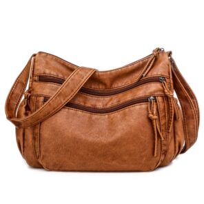 Vintage Women Shoulder Bag Pu Leather Crossbody Bag Soft Women Purse Multi pockets Messenger Bag Designer 1.jpg 640x640 1
