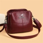 Women Embroidery Tote Bag High Quality Leather Ladies