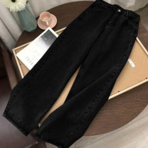 Women s Jeans Street Casual High Waist Traf Pants Korean Fashion Light Blue Straight Jeans Cotton.jpg 640x640