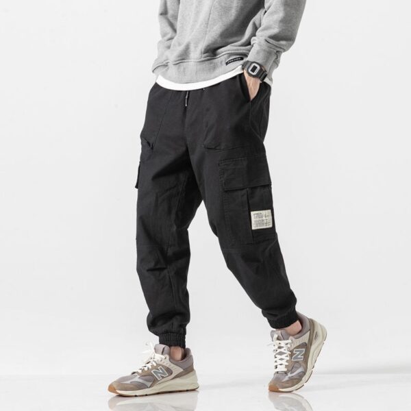 Cargo Pants Men Streetwear Hip hop Pants Mens Joggers Pants Casual Harem Ankle length Trousers Elastic 4