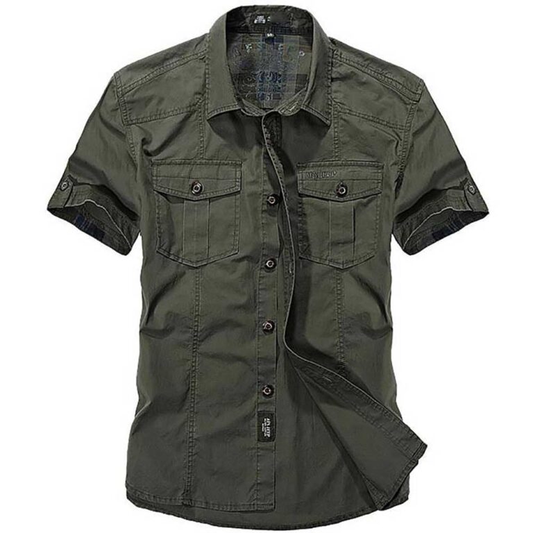 Fashion Cotton Casual Shirts Summer Men Plus Size Loose Baggy Shirts Short Sleeve Turn down Collar 2