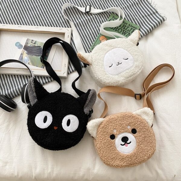 Japanese Style Kawaii Bag Women Cartoon Plush Shoulder Bag for Women 2022 New Crossbody Bag Small 2