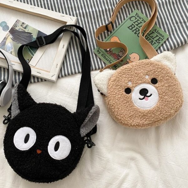 Japanese Style Kawaii Bag Women Cartoon Plush Shoulder Bag for Women 2022 New Crossbody Bag Small 3