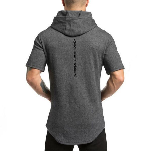 New Brand Cotton Hooded Casual Gyms Clothing Fitness Mens Fashion Sports Hip Hop Summer Bodybuilding Muscle 3