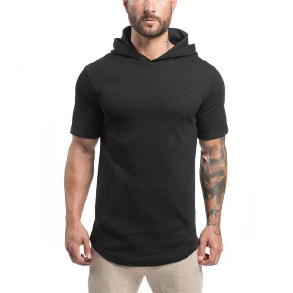 New Brand Cotton Hooded Casual Gyms Clothing Fitness Mens Fashion Sports Hip Hop Summer Bodybuilding Muscle 5