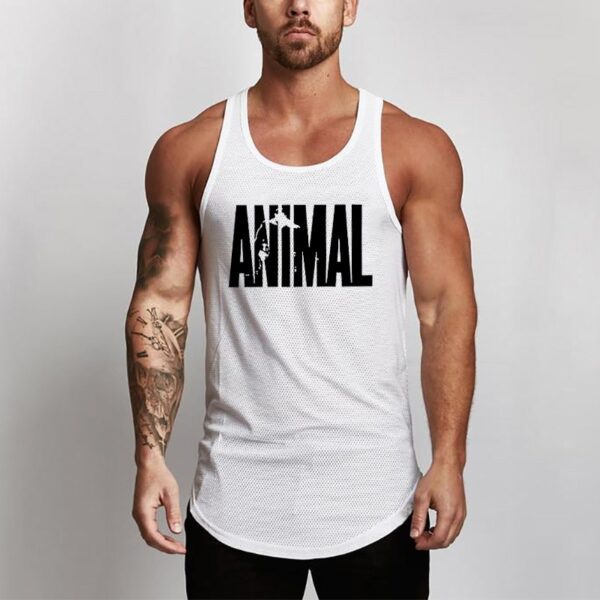 Summer Brand Fitness Tank Top Men Bodybuilding 2021 Gyms Clothing Fitness Men Shirt slim fit Vests 3