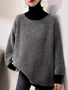 2023 New Fashion Women Sweaters Autumn Winter Solid Korean Fashion Pullovers O neck Long Sleeve Top.jpg 640x640