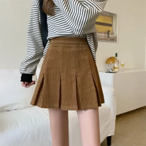 New Solid Color A-Line Skirt