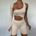 2023 Summer Autumn Women Sexy Fitness Jumpsuit One