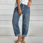 2024 Spring Oversize Women s Denim Pants Blue