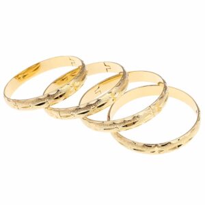 24k Gold Bangle for Women Gold Dubai Bride Wedding Ethiopian Bracelet Africa Bangle Arab Jewelry Gold 5
