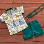 2PCS Toddler Baby Boy Gentleman Tops Turn down