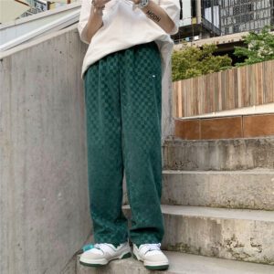 3 Color Plaid Pants Men Fashion Retro Casual Wide Leg Pants Mens Japanese Streetwear Loose Hip 1.jpg 640x640 1