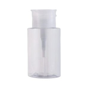 x Push Down Liquid Pumping Bottle Dispenser Plastic Clear Professional Refillable Empty Cosmetic Container for Makeup