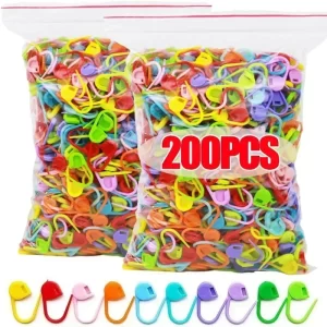 50/200PCS Knitting Marking Buckle Pins – Locking Stitch Markers