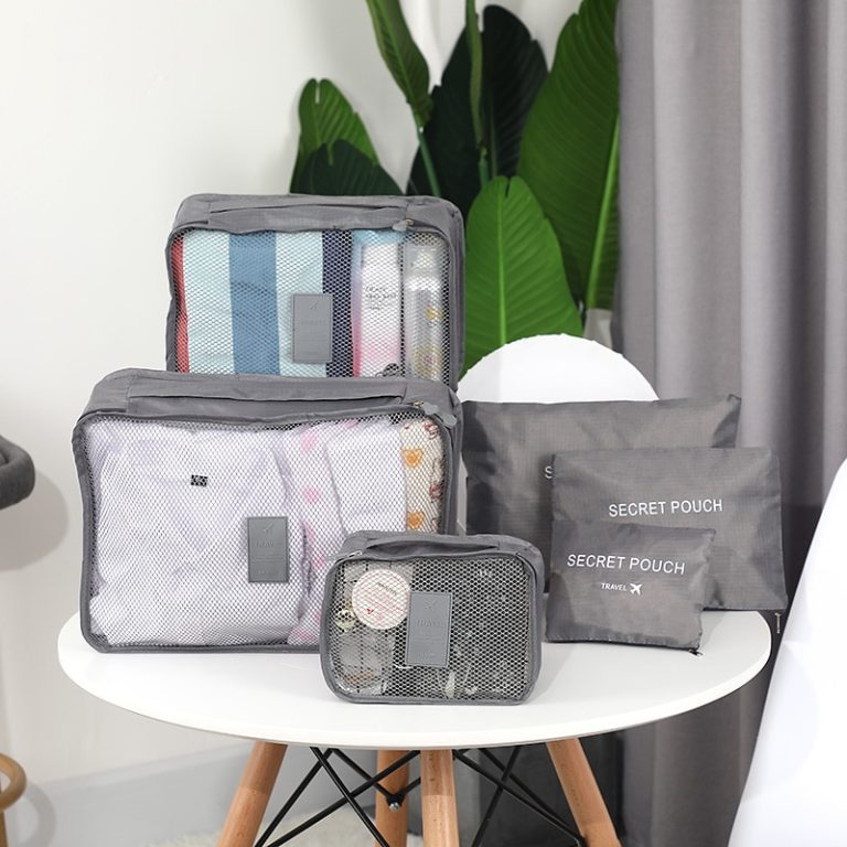 6 1Pc Travel Clothes Storage Waterproof Bags Portable Luggage Organizer Pouch Packing Cube 9 Colors Local