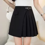 A line Pleated Mini Skirt 2024 New Spring