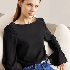 Blouse for Women Spring Fashion Solid Niche