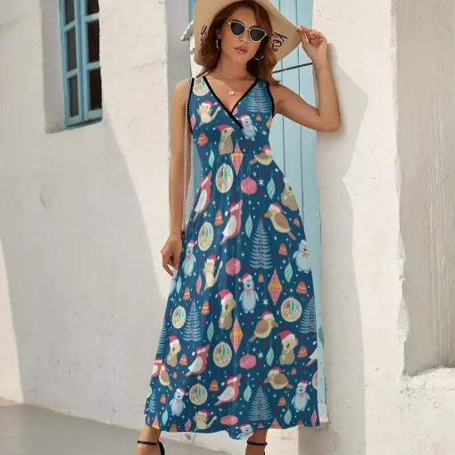 Australian christmas Sleeveless Dress summer dress korean women beach dresses summer woman dress 2023 4