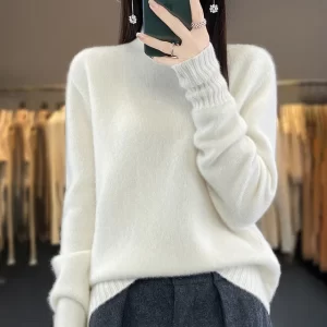 Autumn And Winte New 100 Cashmere Sweater Women s Turtleneck Pullover Fashionable Sweater Loose Cashmere Womens.jpg 640x640 1