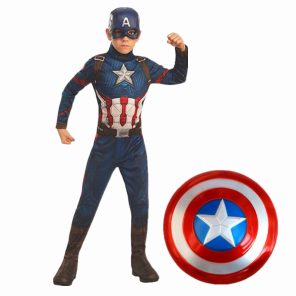 Avengers Endgame Child s Captain America Hulk Spiderman Costume Mask Halloween Cosplay Costumes Gloves Shield Game