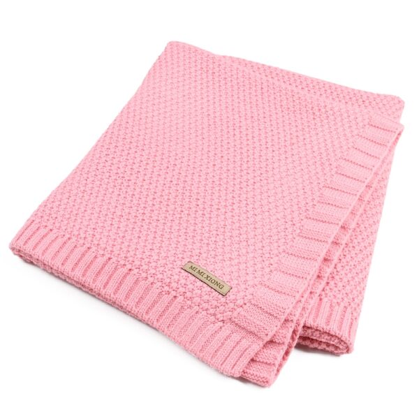 Baby Blanket Knitted Newborn Swaddle Wrap Blankets Super Soft Toddler Infant Bedding Quilt For Bed Sofa 1