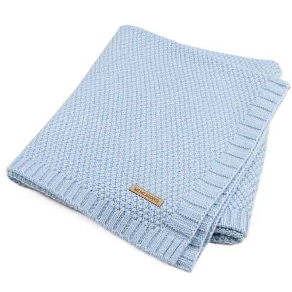 Baby Blanket Knitted Newborn Swaddle Wrap Blankets Super Soft Toddler Infant Bedding Quilt For Bed Sofa 2