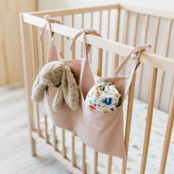 Baby Crib Hanging Bag Kids Bedding Baby Bed Accessories For Storage Hanging Bag Boys Girls Room 2