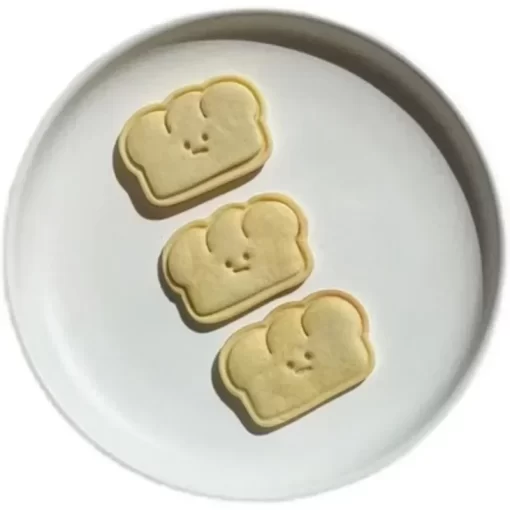 Bear Bread Expression Cookie Cutters 3D Plastic Biscuit Mold Cookie Stamp DIY Fondant Cake Mould Kitchen