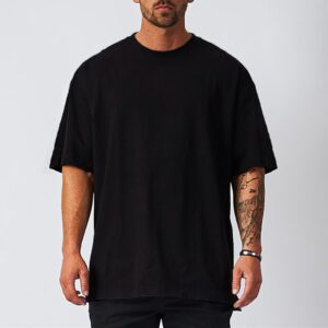 Blank Mesh Fitness Mens Oversized T Shirt Outdoor Hip Hop Streetwear Loose Gym Clothing Half Sleeve 3