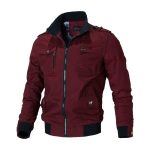 Bomber Jacket Men Fashion Casual Windbreake Jacket Coat