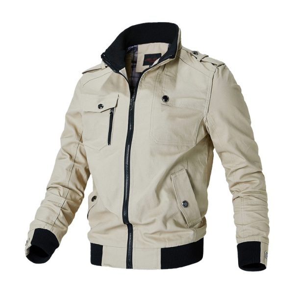 Bomber Jacket Men Fashion Casual Windbreaker Jacket Coat Men 2021 Spring Autumn New Hot Outwear Stand 2
