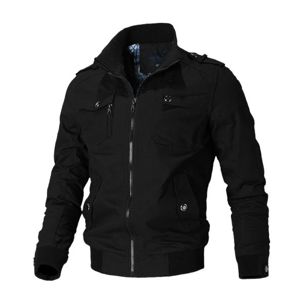 Bomber Jacket Men Fashion Casual Windbreaker Jacket Coat Men 2021 Spring Autumn New Hot Outwear Stand 3