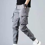 Boy Multi Pockets Cargo Harem Pants Streetwear Hip