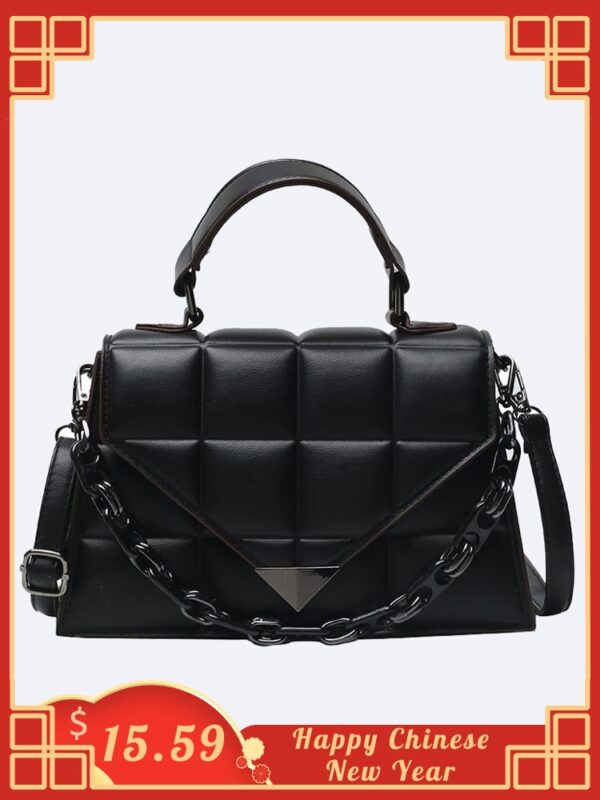 Brand Luxury Women s Flap Shoulder Bags 2022 Fashion Quality Pu Leather Purses and Handbags Brand 1