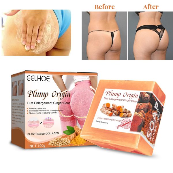 Butt Enlargement Ginger Soap Lymphatic Drainage Deep Clean Hip Lifting Soap for All Skin Types Relieve