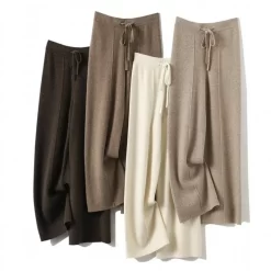 Wide-Leg Wool Pants