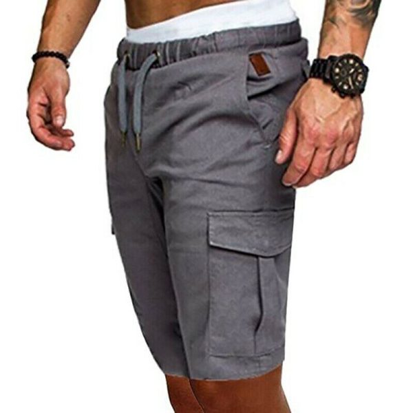 Active Comfort: Men's Summer Jogger Shorts with Drawstring - Image 3