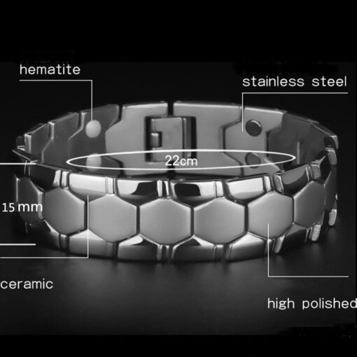 Charm bracelet Health Energy Bangle Arthritis Twisted Magnetic Exquisite Bracelet Male Gift Power Therapy Magnets Men 1