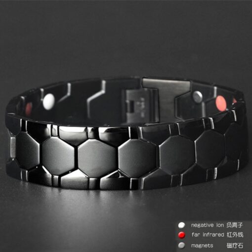 Charm bracelet Health Energy Bangle Arthritis Twisted Magnetic Exquisite Bracelet Male Gift Power Therapy Magnets Men 2