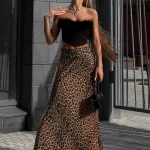 Clacive Fashion Loose Leopard Print Women S Skirt