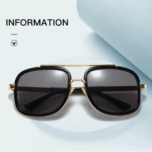 Classic Oversized Men Sunglasses Luxury Brand Women mach one Sun Glasses Square retro Oculos de sol Male UV400 Mirror Eyewear - Image 4