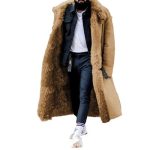 Color Solid Autumn Winter and Long Thickened Overcoat