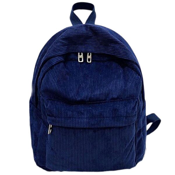 Corduroy Backpack Fashion Women School Backpack Pure Color Shoulder Bag Teenger Girl Travel Bags Female Mochila 1