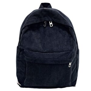 Corduroy Backpack Fashion Women School Backpack Pure Color Shoulder Bag Teenger Girl Travel Bags Female Mochila 2
