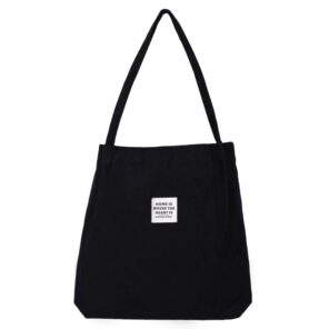 Corduroy Bag for Women Shopper Handbags Environmental Storage Reusable Canvas Shoulder Tote Bag school bags for 6.jpg 640x640 6