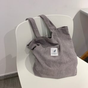 Corduroy Bag for Women Shopper Handbags Environmental Storage Reusable Canvas Shoulder Tote Bag school bags for 7.jpg 640x640 7