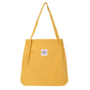 Corduroy Bag for Women Shopper Handbags Environmental Storage Reusable Canvas Shoulder Tote Bag school bags for 8.jpg 640x640 8