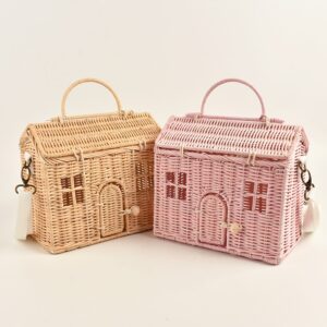 Sunset Villa Chic: Rattan House Handbags | Adventure Style